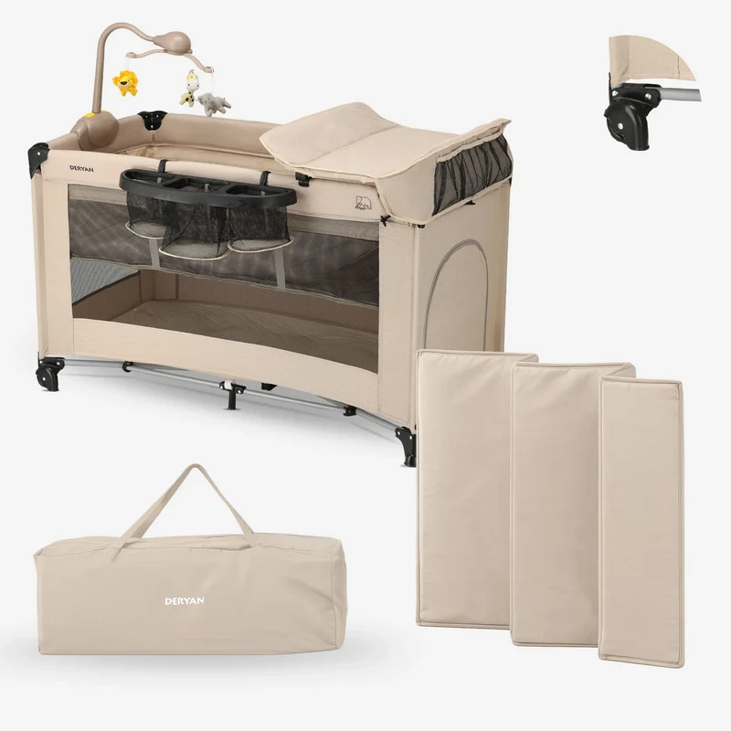 Believer Luxe campingbädd – Inklusive bottenhöjare – Nougat