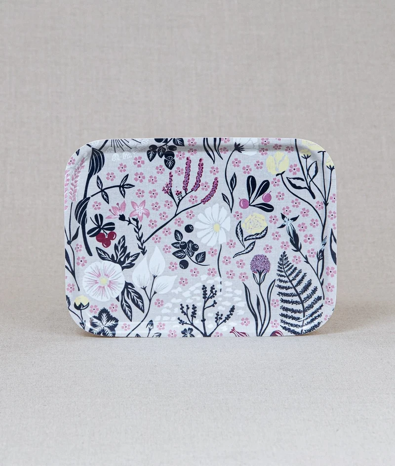 Bricka “Fjällflora” 27x20 cm