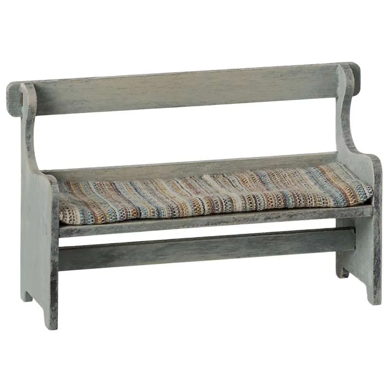 Maileg Bench - Mouse - Vintage Raw White