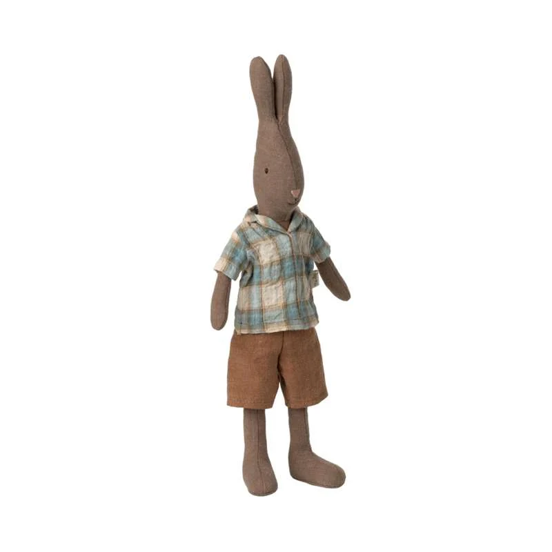 Maileg Hare - strl. 2 - Brun - Blus och Shorts