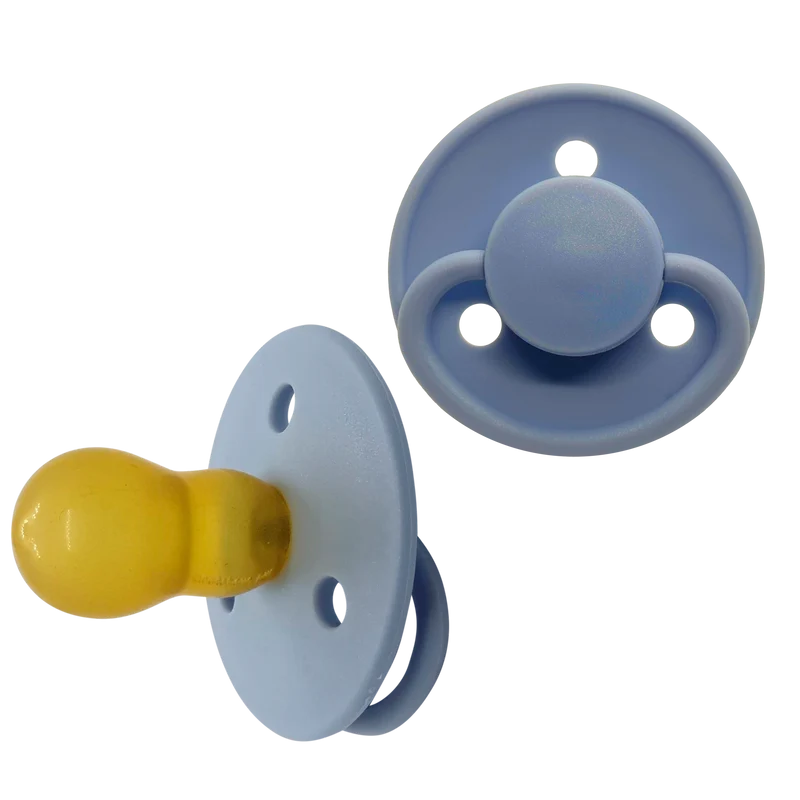 Mininor Round Pacifier Silicone 6m "Nordic sky blue"