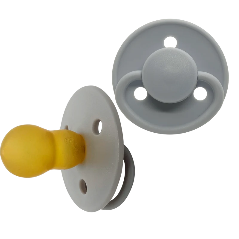Mininor Round Pacifier Latex 6m "Grey seal"