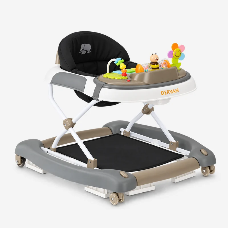 4-in-1 Loopstoel Zwart & Bruin