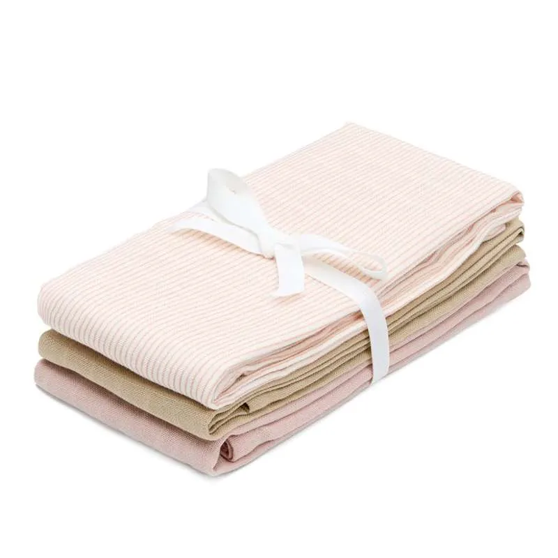 Cam Cam Copenhagen Tygblöja - 3-pack - GOTS - Classic Stripes Rose