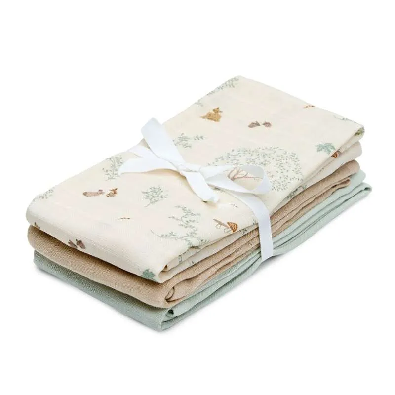 Cam Cam Copenhagen Muslinblöja - 3-pack - GOTS - Woodland