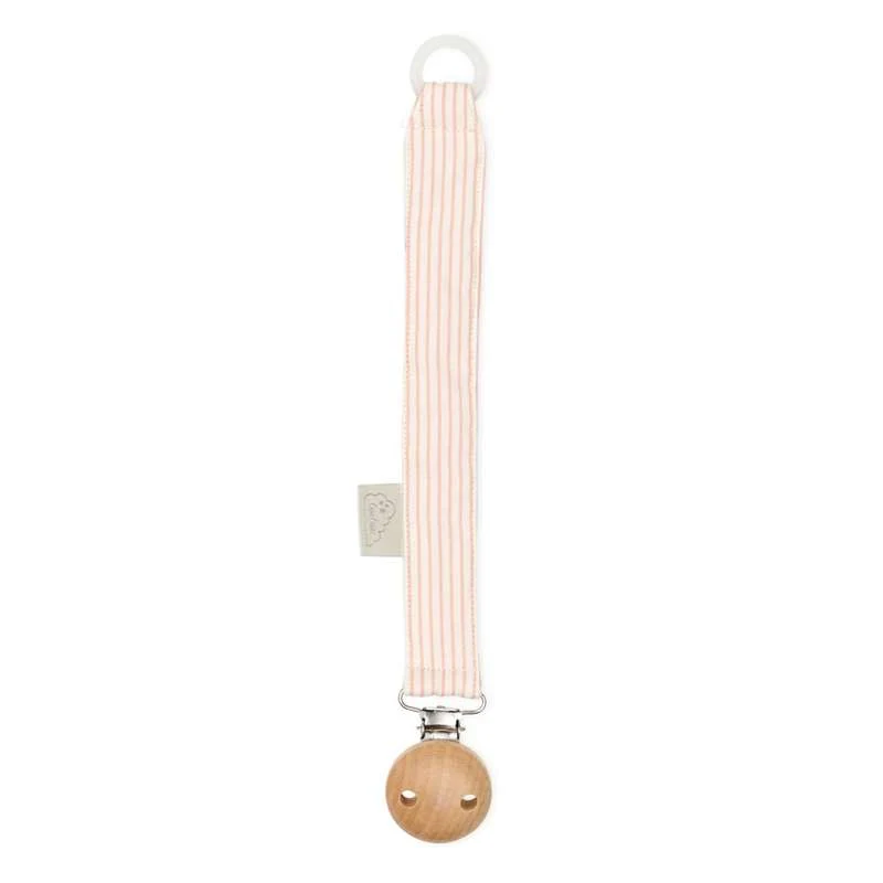 Cam Cam Copenhagen Pacifier Strap - GOTS - Classic Stripes Rose