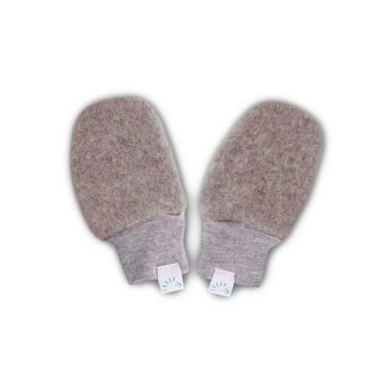 Παιδικά Γάντια απο απαλό Μαλλί Wool Fleece 'Sand Mélange'