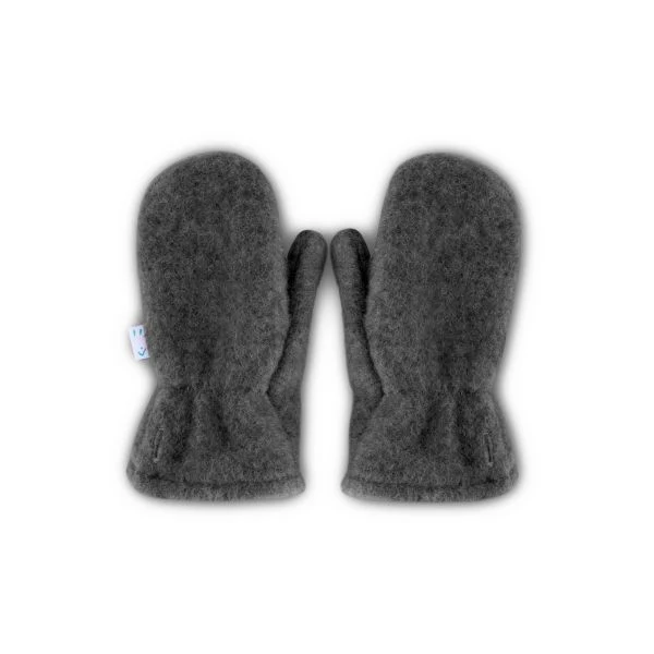 Παιδικά Γάντια απο απαλό Μαλλί Wool Fleece 'Anthracite'