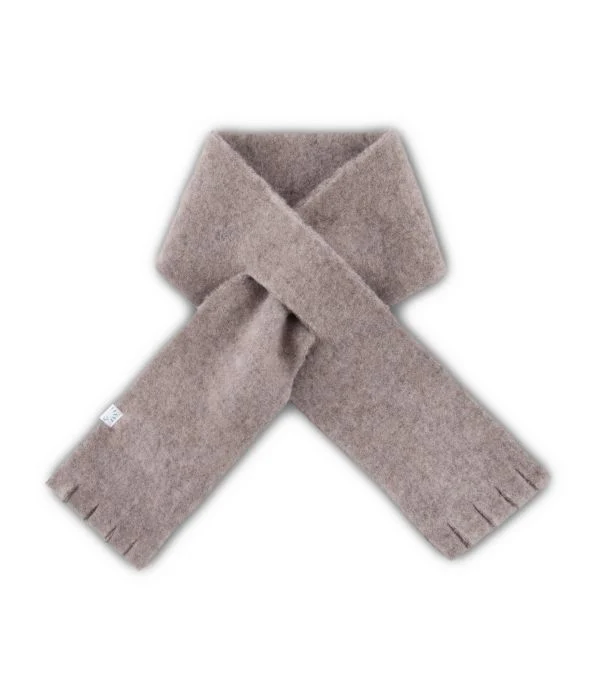 Παιδικό Κασκόλ απο απαλό Μαλλί Wool Fleece 'Sand Mélange'