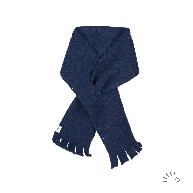 Παιδικό Κασκόλ απο απαλό Μαλλί Wool Fleece Dark Blue