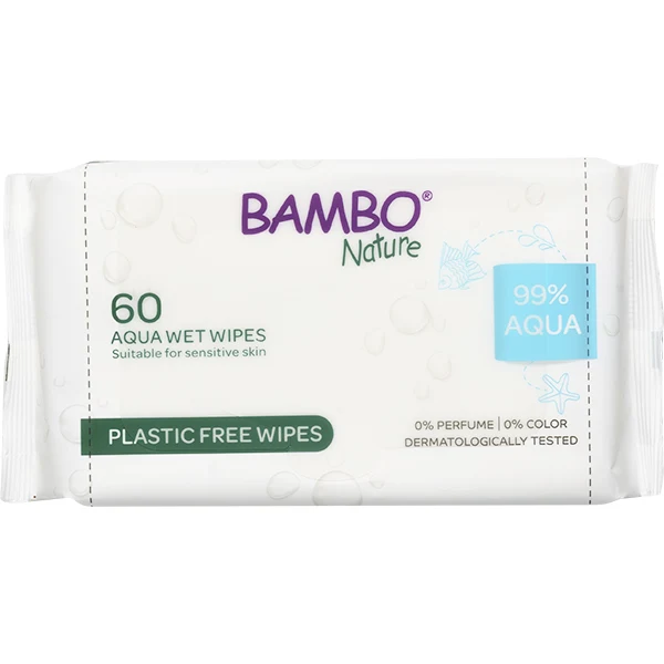 Μωρομάντηλα Bambo Nature 'Aqua' 99% Νερό - 60τμχ