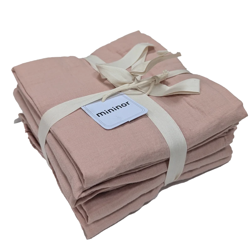 Økologiske Stofbleer "Peach" 6-stk