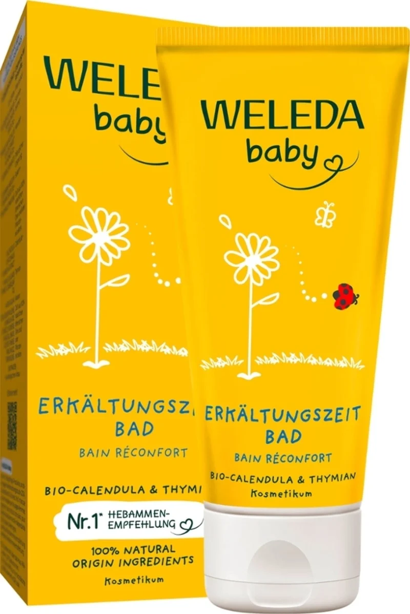 Baby Cold Time Bath με Καλέντουλα & Θυμάρι 75ml