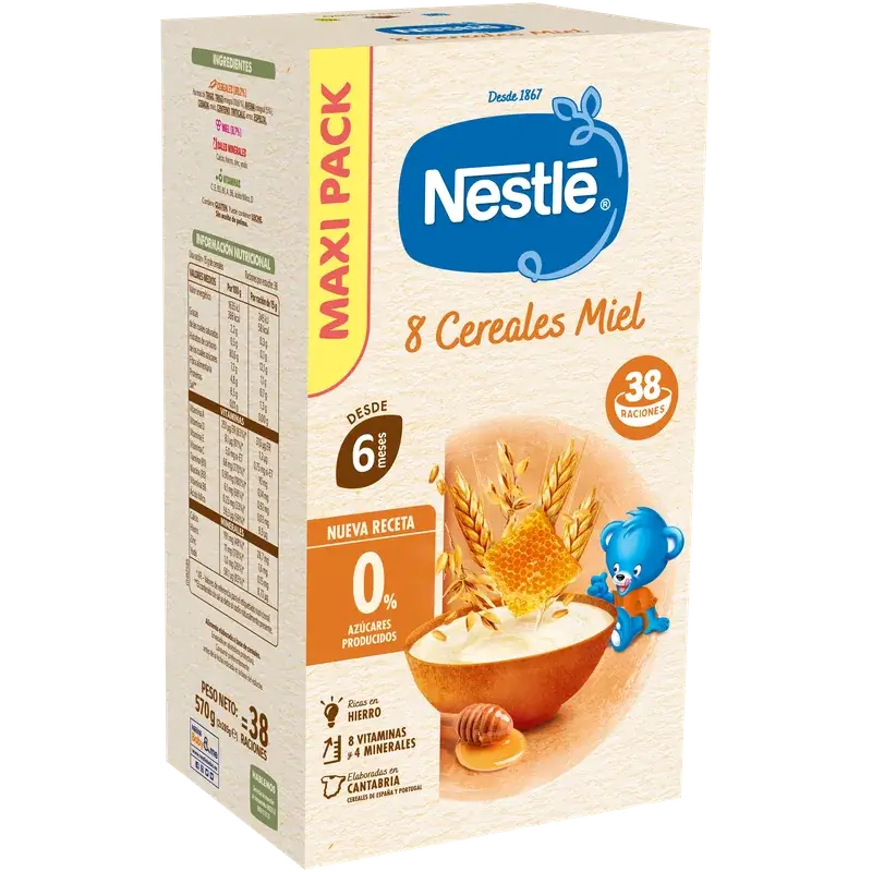 Nestlé 8-Grain Baby Porridge with Honey, 570g