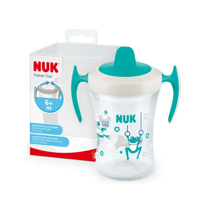 Nuk Trainer Cup Training Cup +6 Months Green, 230 ml