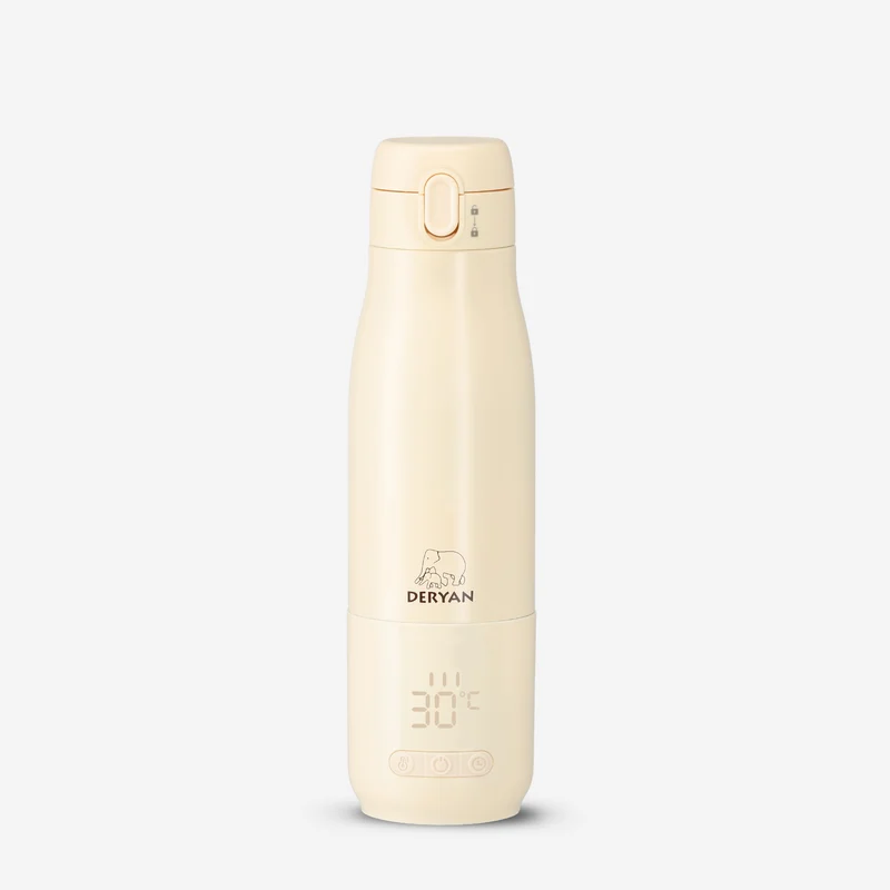 Trådlös flaskvärmare 350 ml – beige