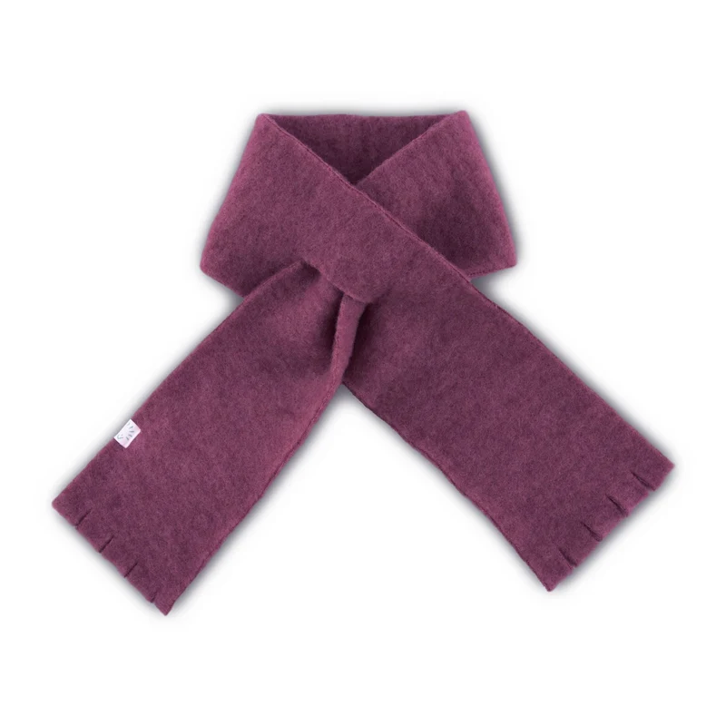 Παιδικό Κασκόλ απο απαλό Μαλλί Wool Fleece 'Dusty Plum'