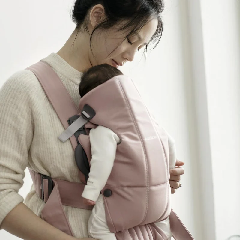Εργονομικό Μάρσιπο BabyBjörn Mini Woven 'Dusty Pink'