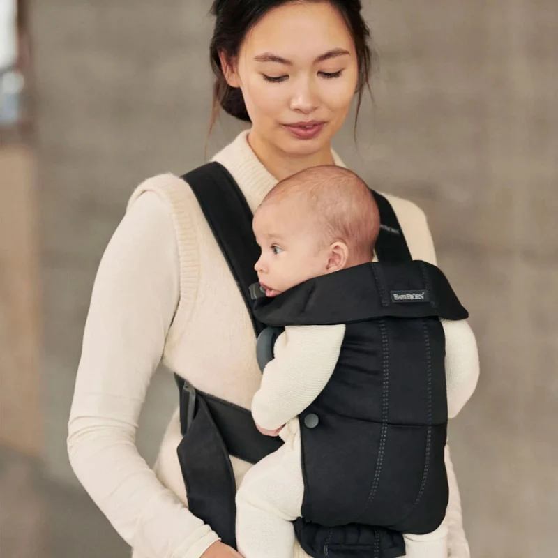 Εργονομικό Μάρσιπο BabyBjörn Mini Woven 'Black'