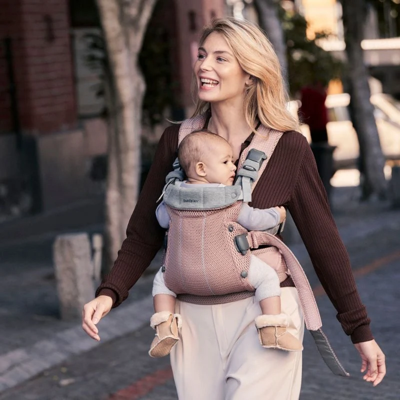 Εργονομικό Μάρσιπο BabyBjörn Harmony 3D Mesh 'Dusty Pink'