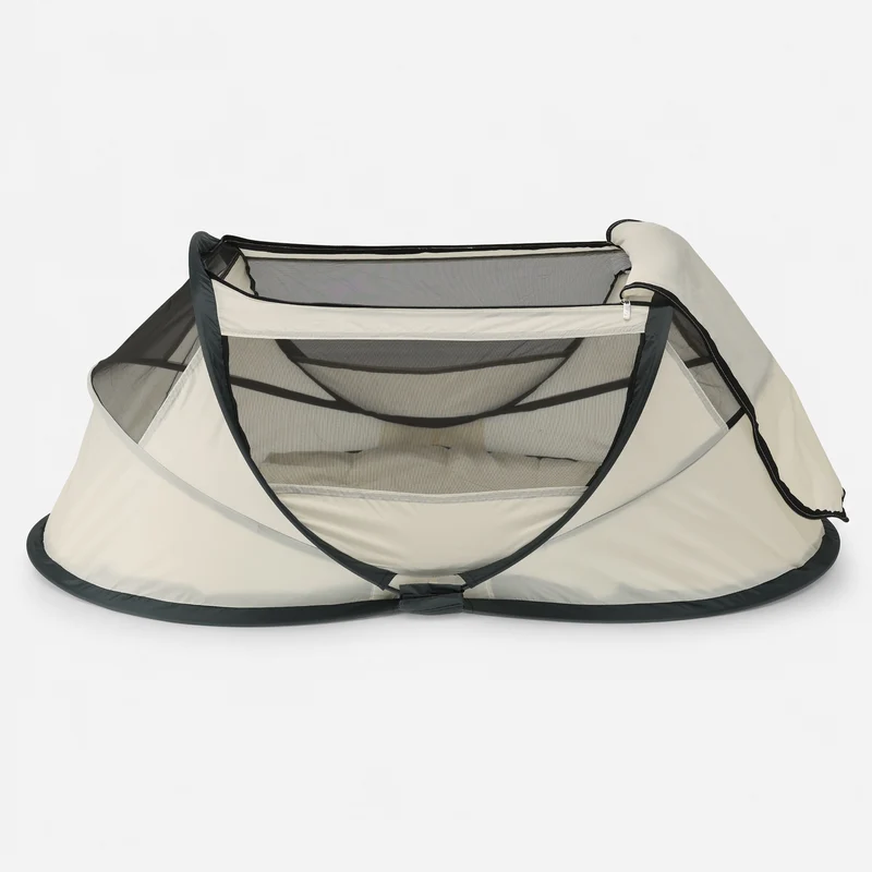 BabyBox babytält Campingbädd + bomullstäcke – Krämfärgad