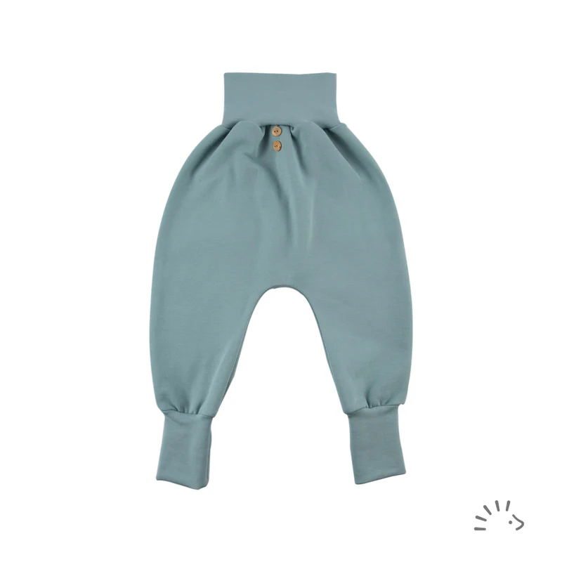 Παιδικό παντελόνι από οργανικό βαμβάκι 'Joggers' Vintage Blue