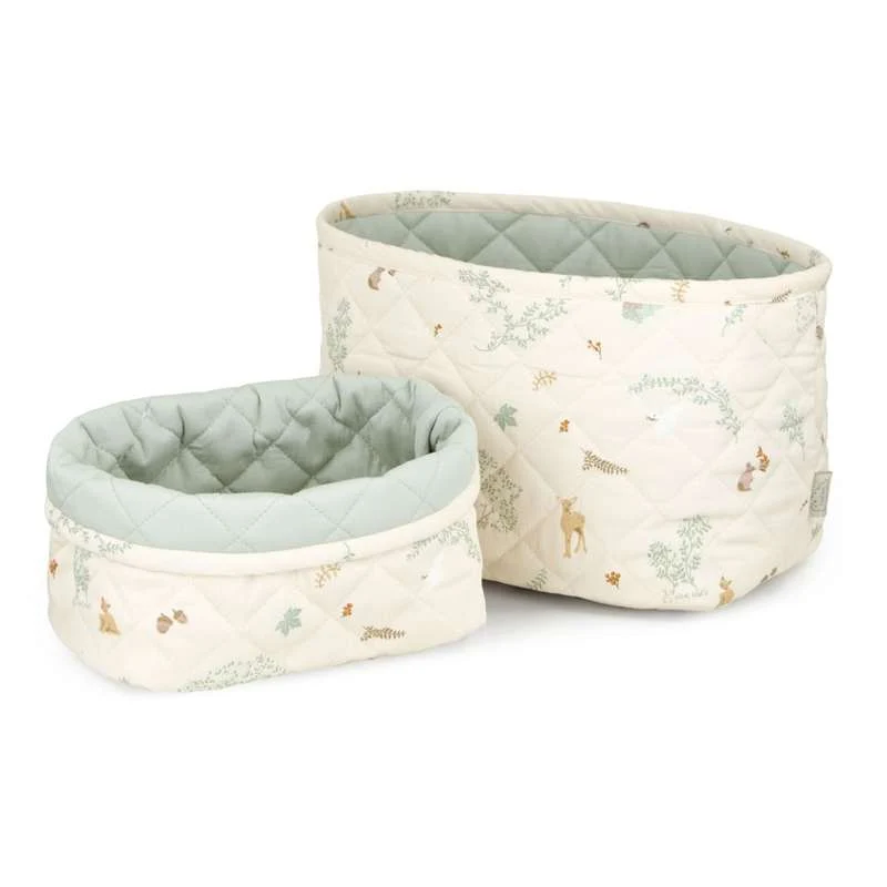 Cam Cam Copenhagen Quilted Storage Baskets - 2 pcs. - OCS - Woodland