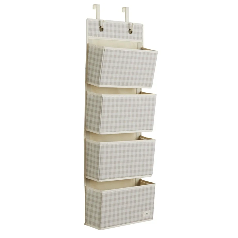 Κρεμαστές Θήκες 'Gingham Beige'