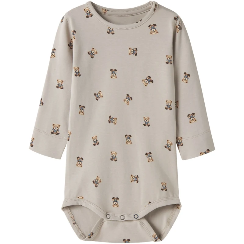 Name It Chateau Gray-Grey Nbmfeyan Ls Body