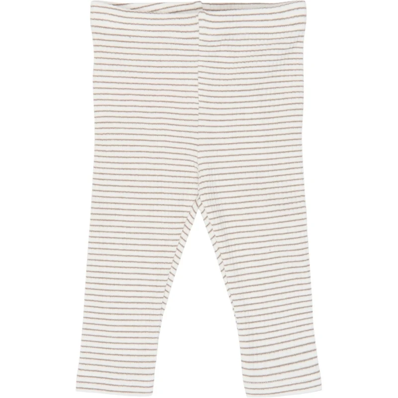 THE NEW Siblings Taupe Gray Striped Tn Tnsbvitus Rib Leggings