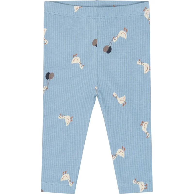 THE NEW Siblings Ashley Blue AOP Tnsbvito Rib Leggings