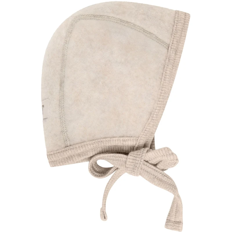Huttelihut Camel Melange Bonnet Ull Fleece