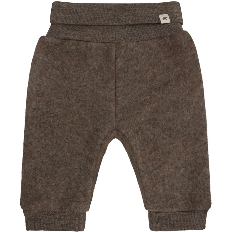 Huttelihut Brown Melange Bukser Ull Fleece