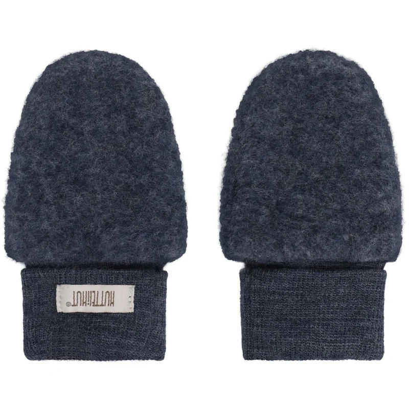 Huttelihut Ombre Blue Melange Votter Ull Fleece 2-Layer