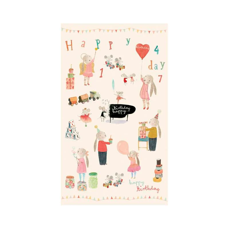 Maileg Gavepapir - 10 meter - Happy Day