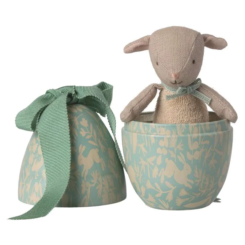 Maileg Påskägg m. Mikro Lam - Small - Mint