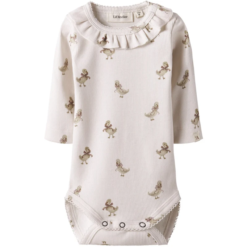 Lil'Atelier Almost Mauve Goose Nbflavo Loa Ls Slim Body Lil