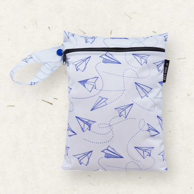 Small Wet Bag. Paper Planes