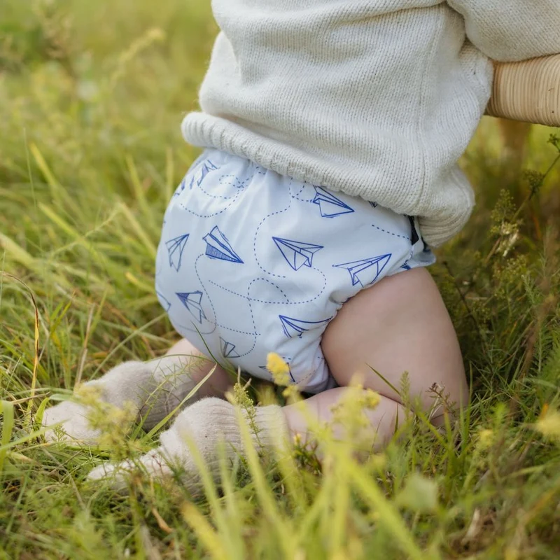 One Size Diaper Cover. Paper Planes