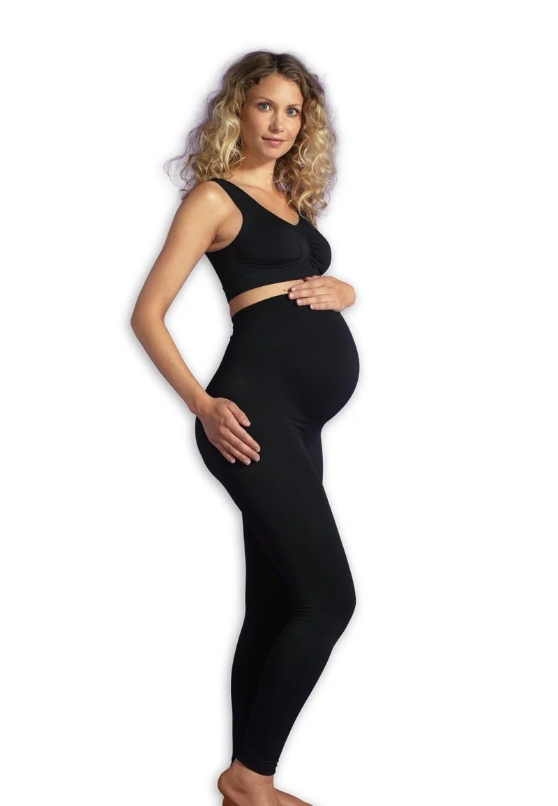 Carriwell graviditets-leggings med støtte, sorte
