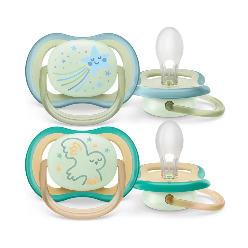 Philips AVENT Ultra Air Nightime Pacifier - 0-6M 2pk