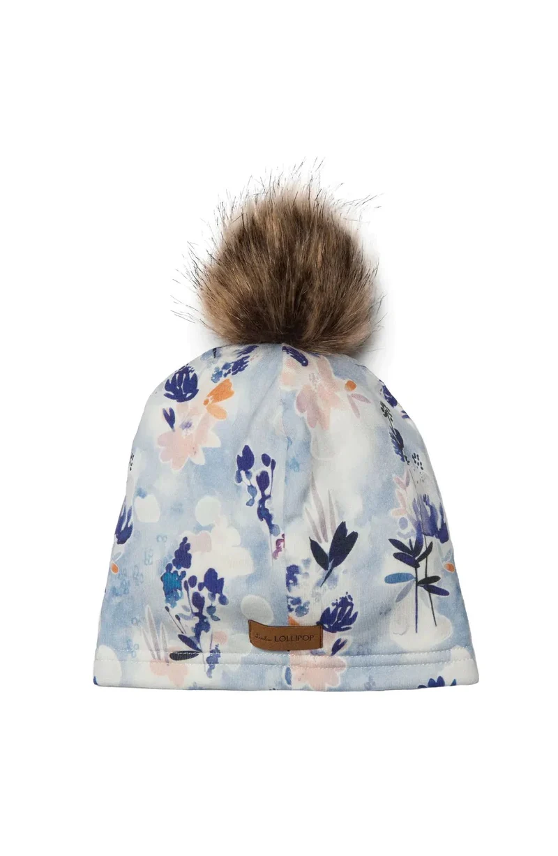 LOULOU LOLLIPOP - Pom Pom Hat Ink Floral