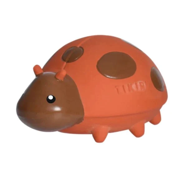Tikiri Ladybug Natural Rubber Teether Rattle & Bath Toy