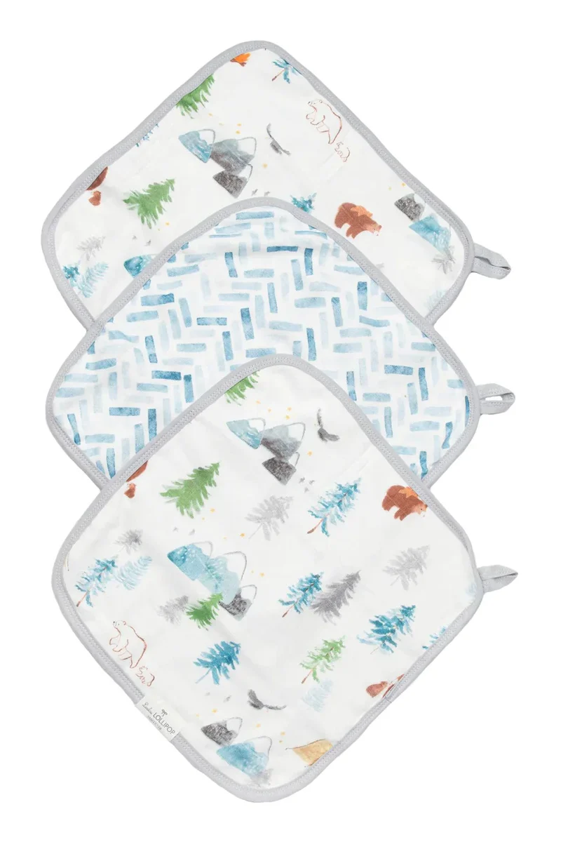 LOULOU LOLLIPOP Washcloth 3-pieces Set
