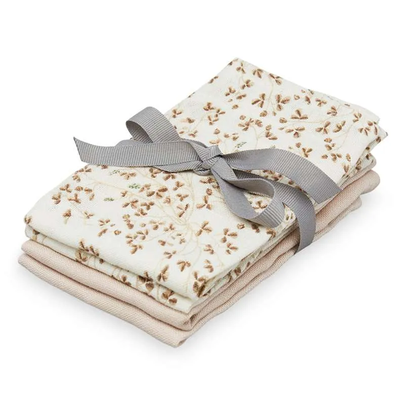 Cam Cam Copenhagen Washcloths - 4-pack - GOTS - Mix Lierre/Mandel