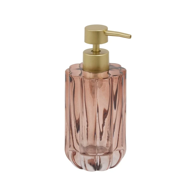 Såpdispenser i ravglass 300 ml