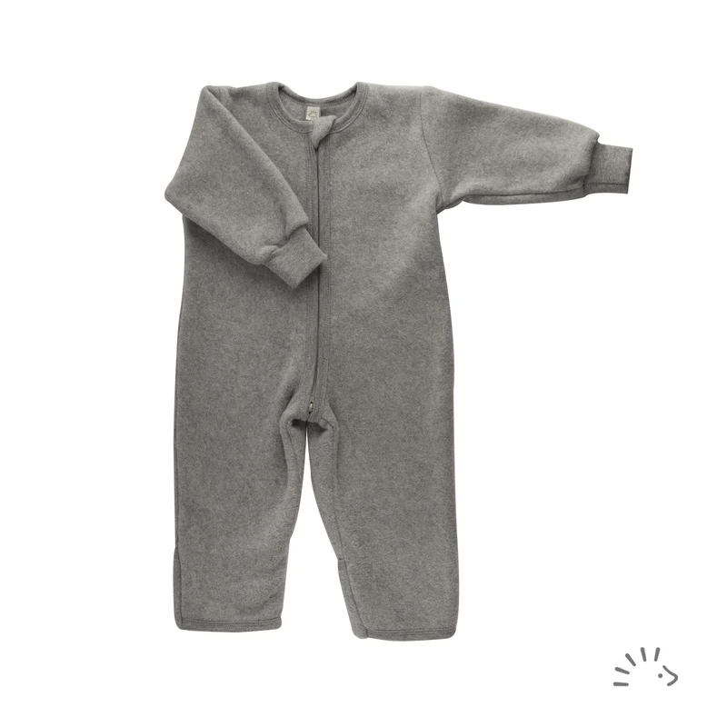Φόρμα Ύπνου οργανικό βαμβάκι fleece Grey 1.5 TOG