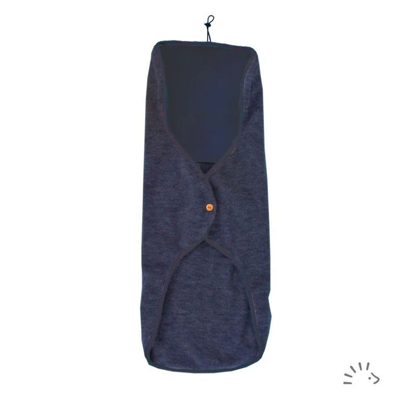 Ποδόσακος Μωρού Pouch Οργανικό Μαλλί Blue
