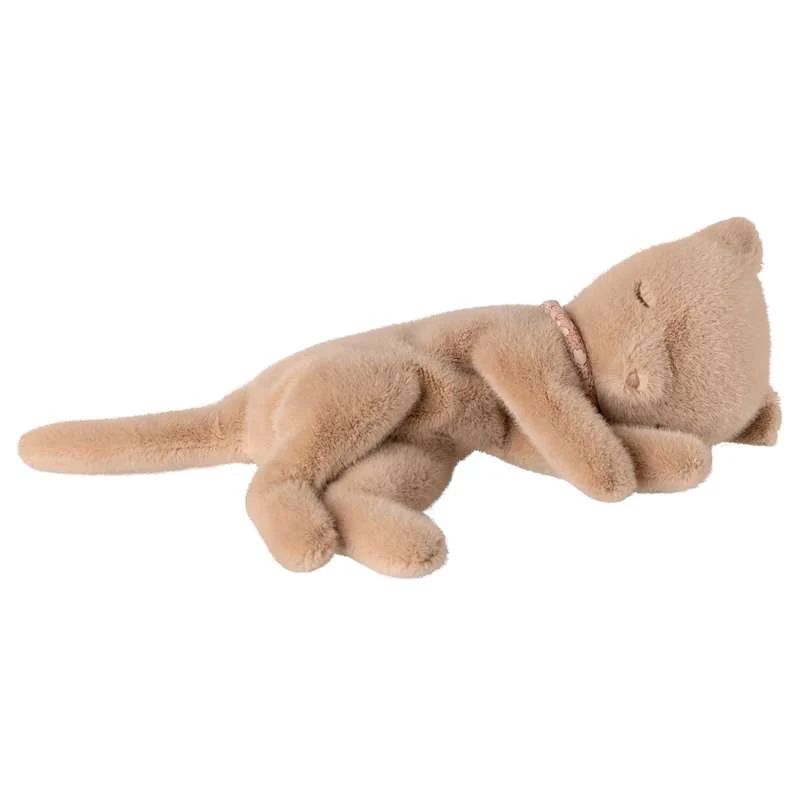 Maileg Sleeping Kitten - Plush - Small - Peach