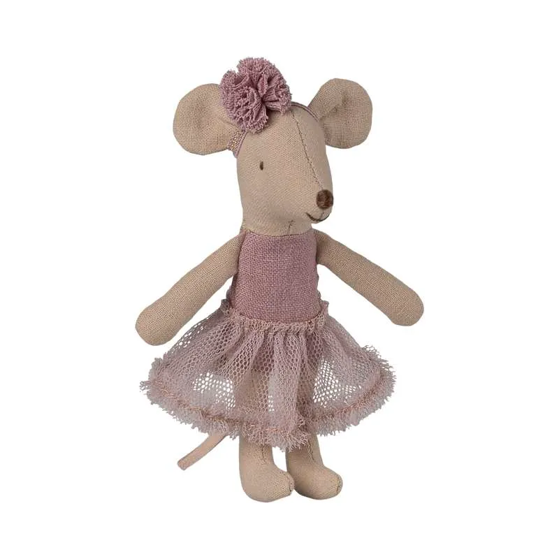 Maileg Ballerina Mouse - Little Sister - Purple